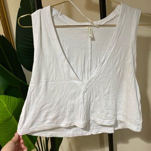 Free people white crop top